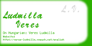 ludmilla veres business card